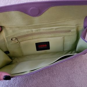 HOBO International Clutch Wallet Lavender Genuine Leather Like New!!
